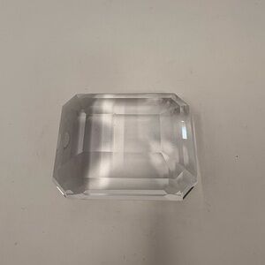 Tiffany & Co Emerald Cut Crystal Paperweight